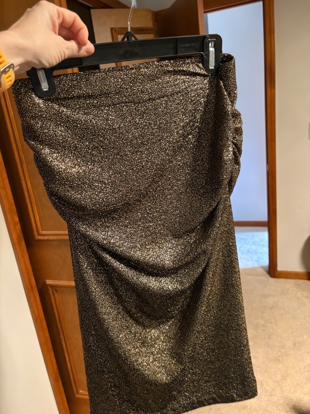 Donna Karan Gold Skirt Size XS - Picture 4 of 6